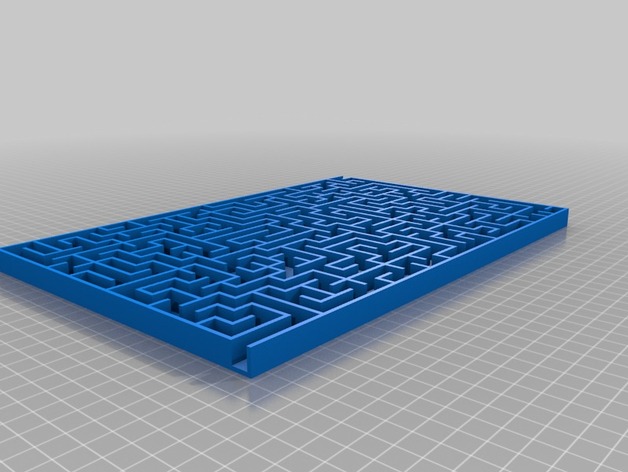 My Customized Random maze generator, pure OpenSCAD