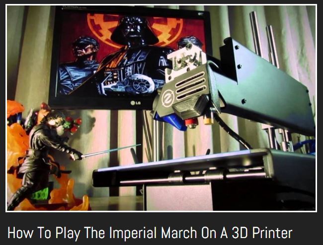 How To Play The Imperial March On A 3D Printer