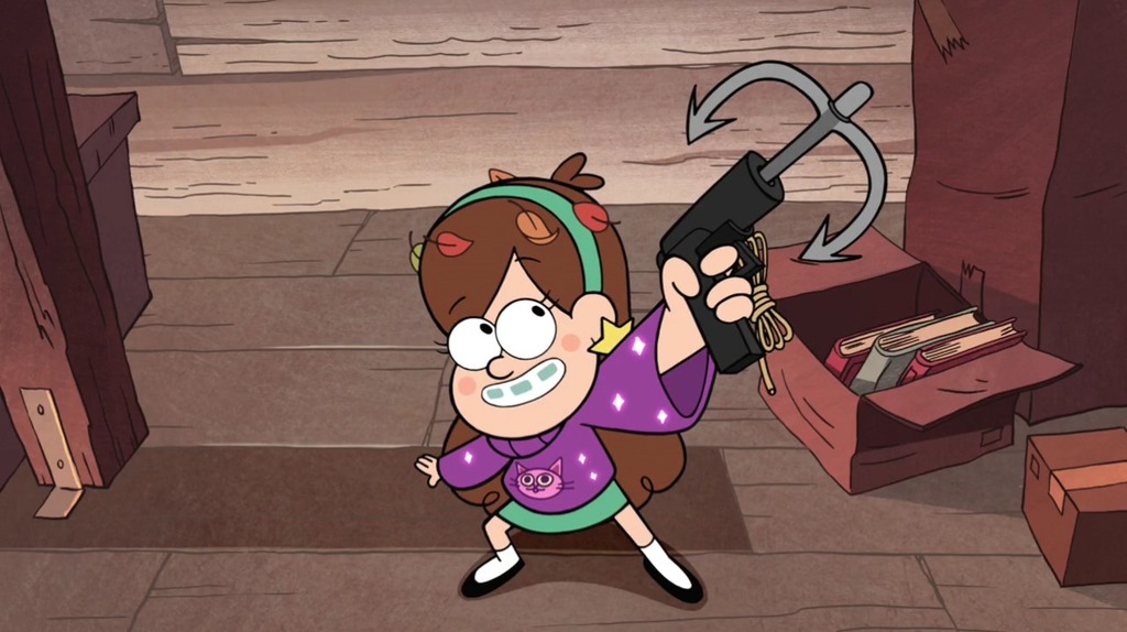 Mabel's grappling hook gun