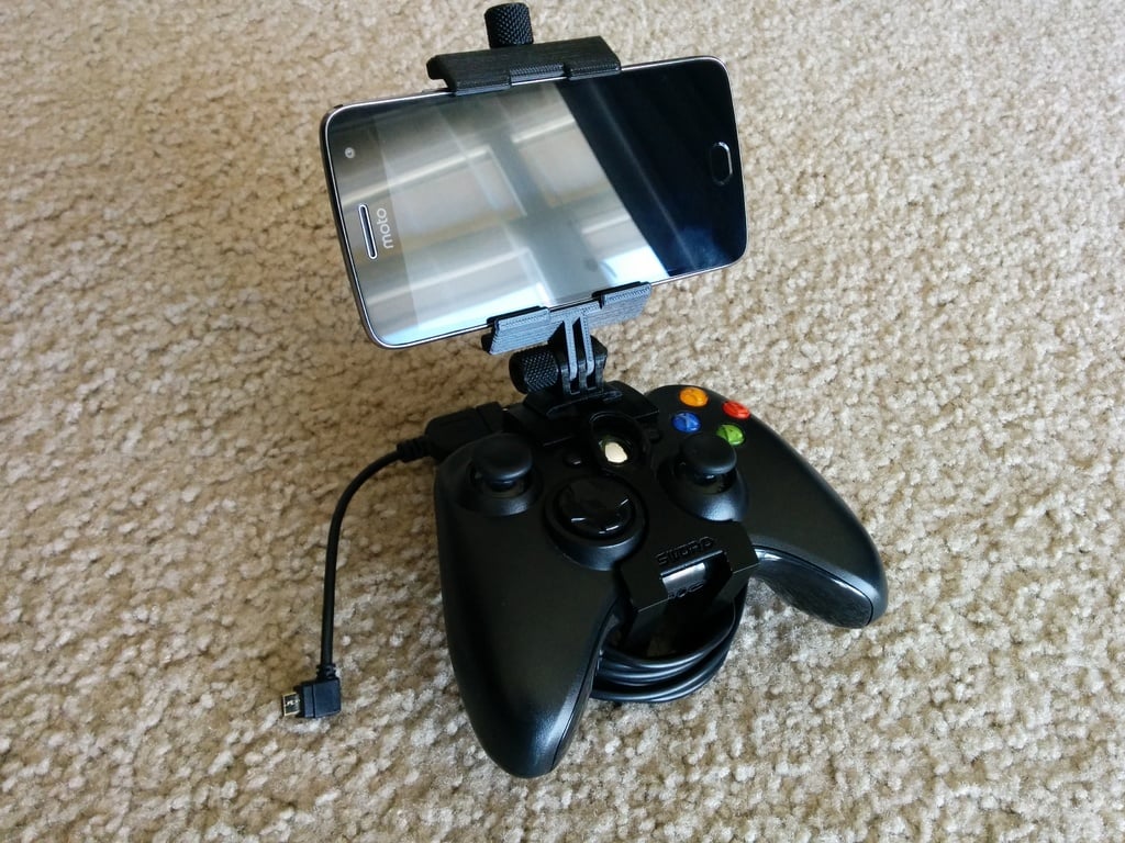 Xbox 360 Controller Phone Clip with Modular Mounting System