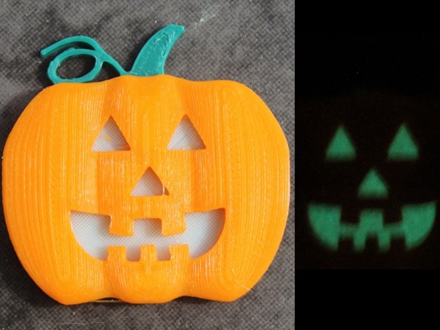 Glowing Pumpkin Pendant/Pin
