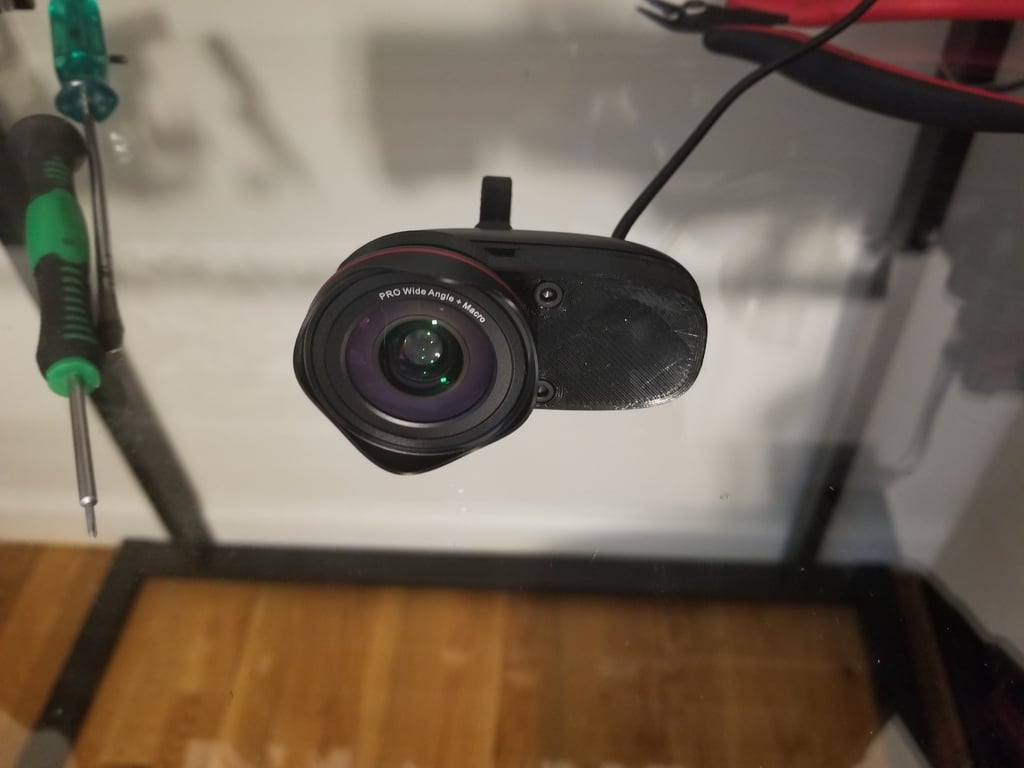 Improved Logitech c270 Manual Focus System modified for wide angle lens