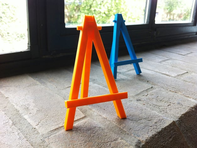 Mini caballete easel - prints in one piece