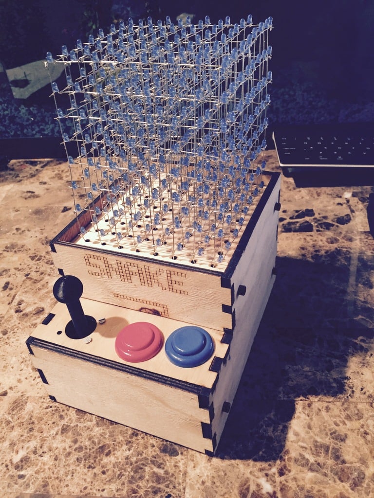 3D Snake 8x8x8 LED Cube