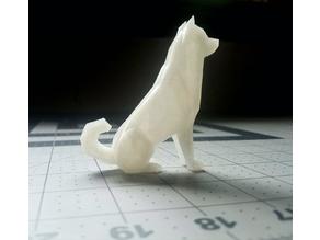 Low Poly Akita 3D model