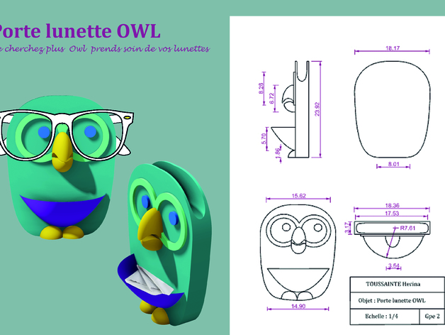 Porte lunette OWL