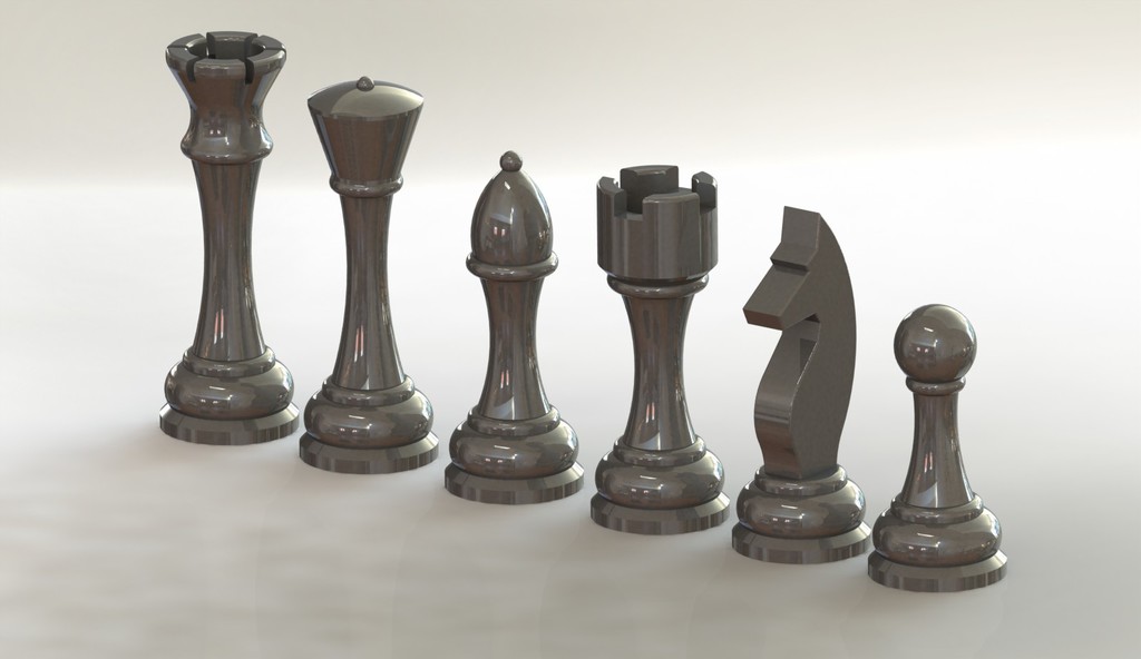 3D Printable Chess Pieces 