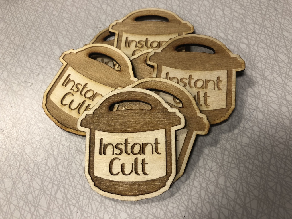 Instant Pot = Instant Cult Laser Cut Fridge Magnet