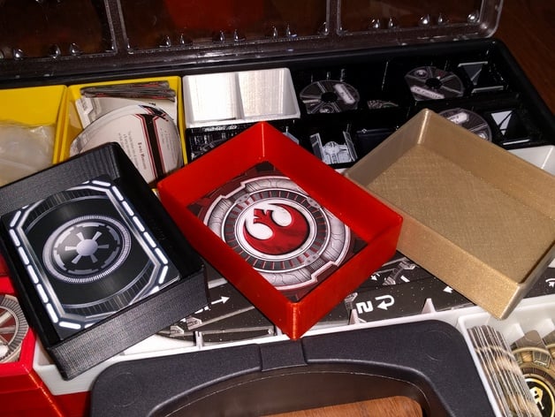Image of X-Wing Ship and Upgrade card holders for Stanley Deep Organizer