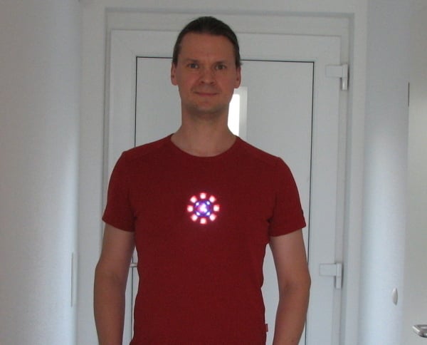 arc reactor prop with led light