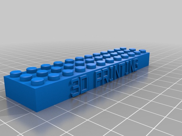 12x3 3D PRINTING Lego Block Keychain