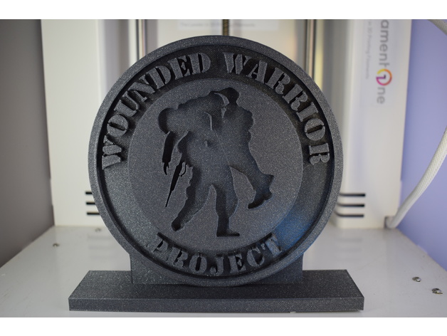 Wounded Warrior Logo With Stand For Memorial Day