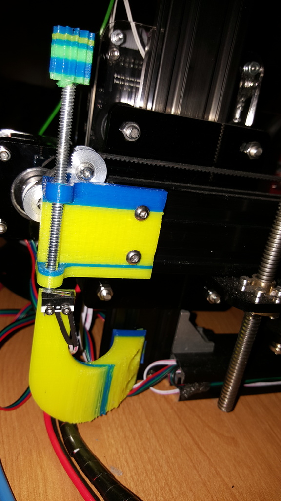 Z axis limit switch thumbscrew for Tevo Tarantula and similar 3D printers stylin and functional