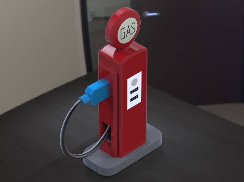 Gas Pump Phone Charger / Usb Holder