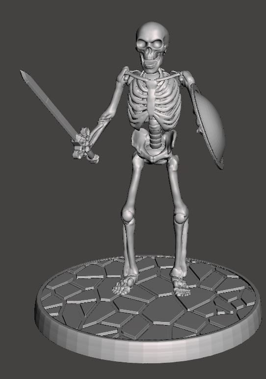 Children of the Hydra Skeleton With Sword - 28mm Miniature