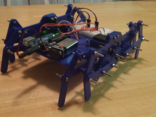 3D Printed Walking Robot (Klann Linkage)