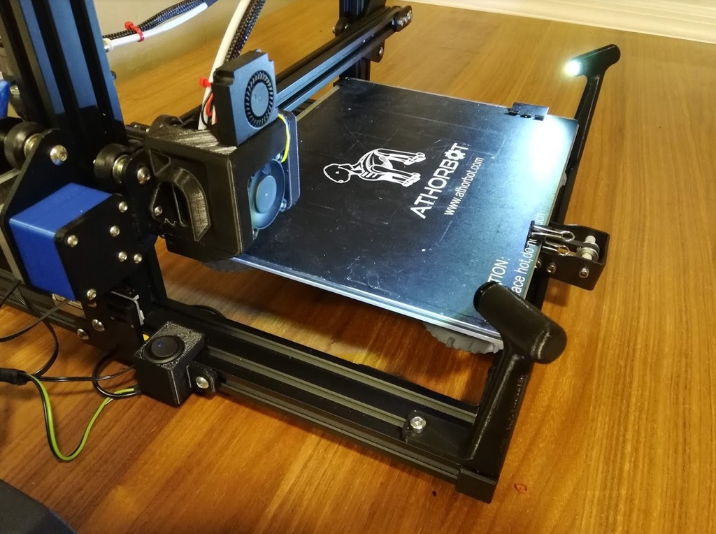 CR-10 / ENDER - Print Bed Spotlights and Switch