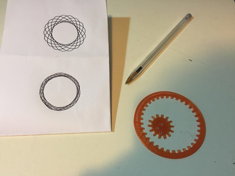 Spirograph - drawing machine Toy - fast/simple One print