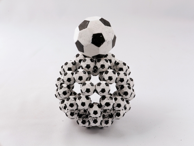 Fractal Bucky Balls (Truncated Icosahedron)