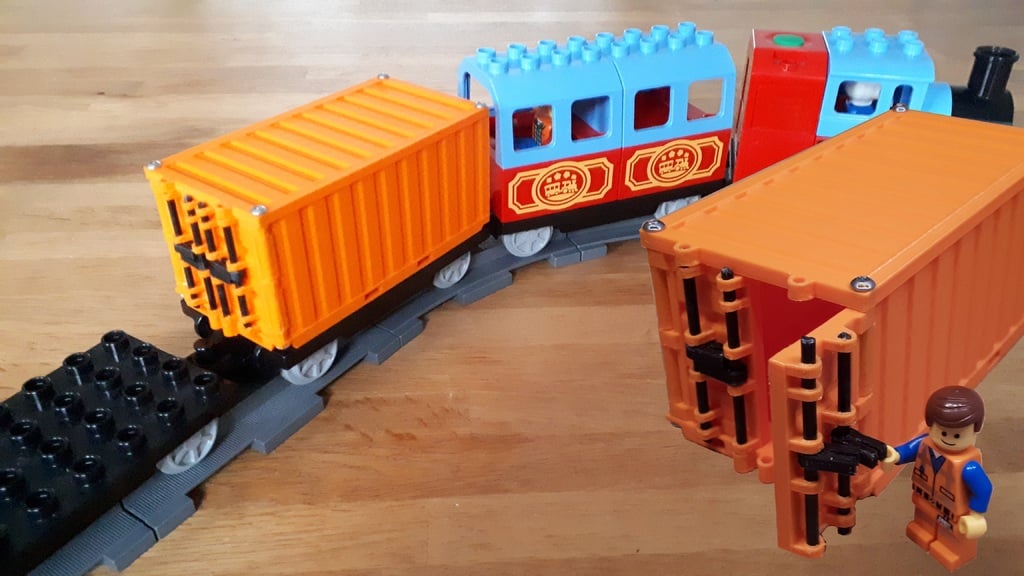 Containers for duplo train / modular mini truck