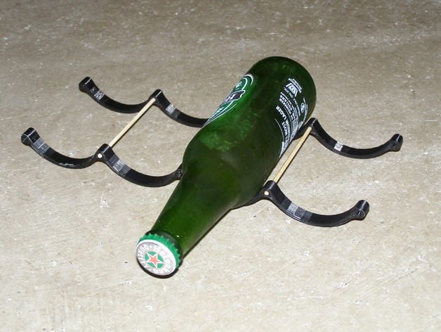 Beer bottle or can rack for fridge
