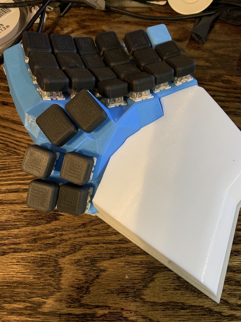 Dactyl Manuform 4x6 Base Plate with Wrist Rest Support