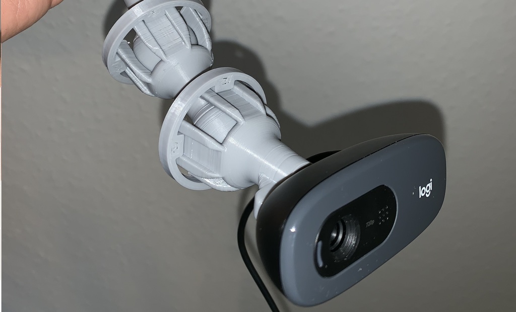 Logitech C270 flexible webcam mount