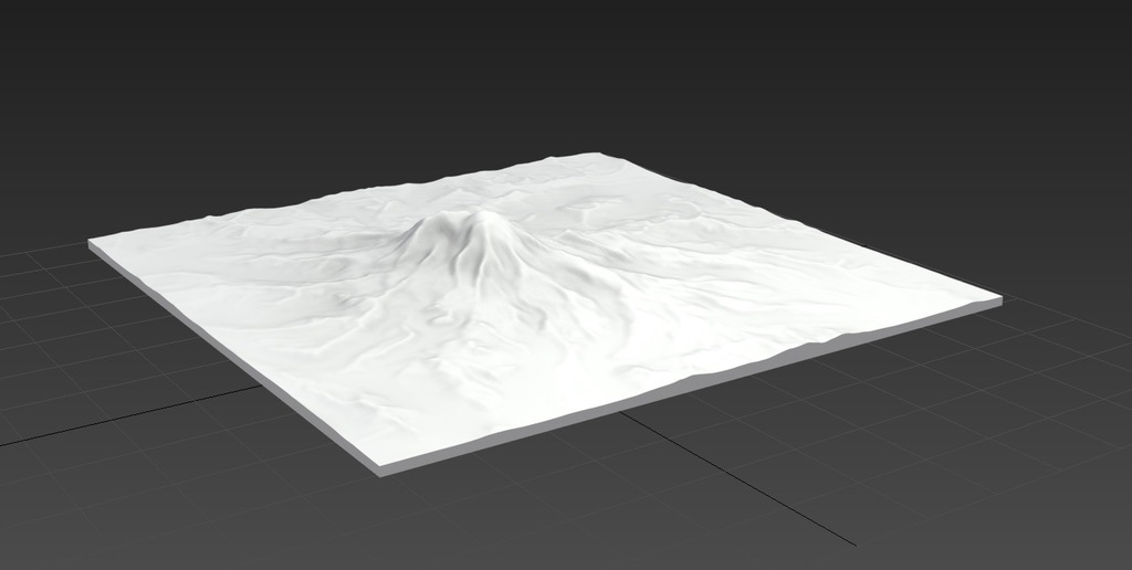 Topography of Mount Rainier
