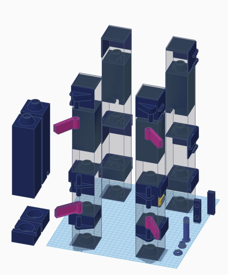 M4Reactor Ikea Lack Printer Stand Parts Multi-Mix