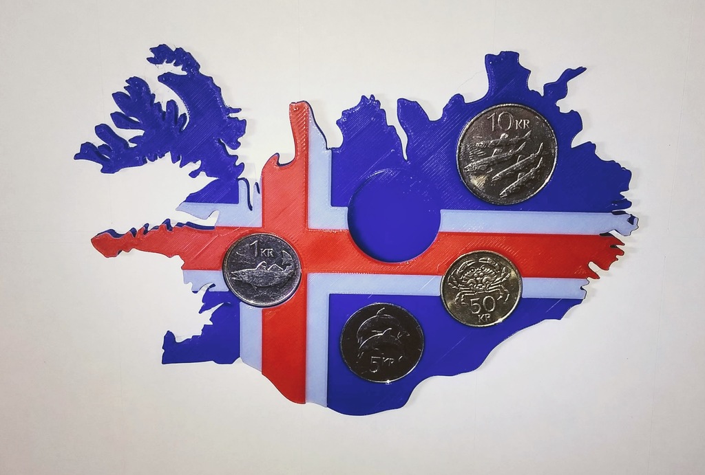 Iceland Coin Map