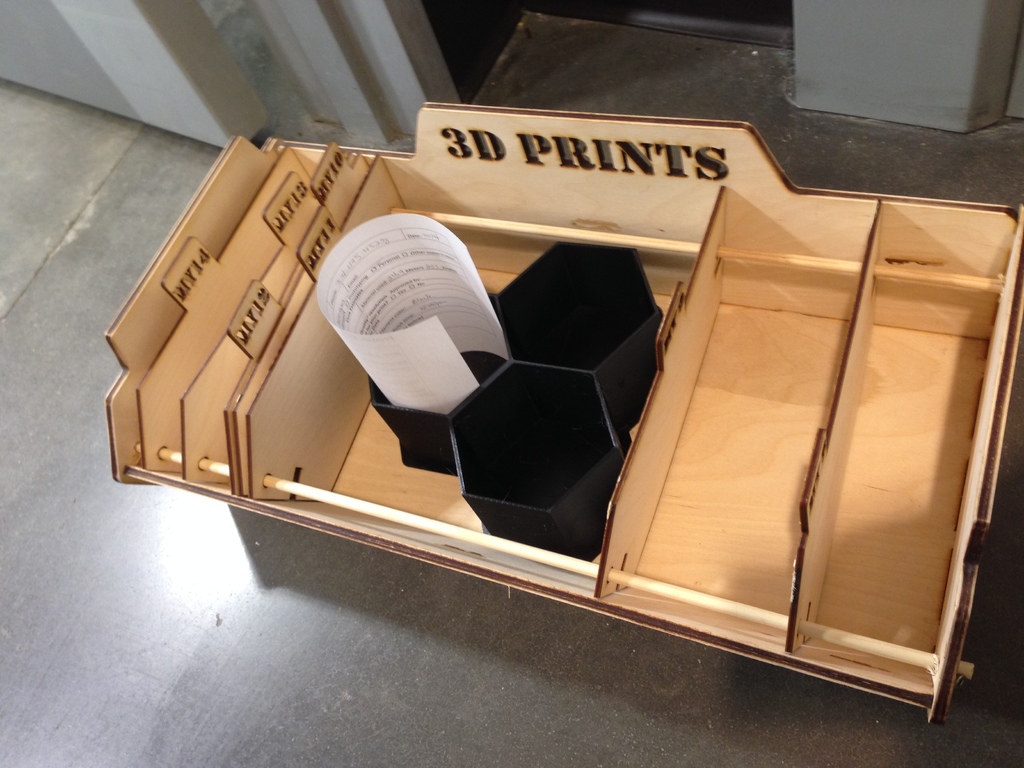 3D Print Box w/ sliding Dividers