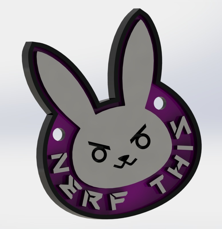 Overwatch D-Va Rabbit keychain