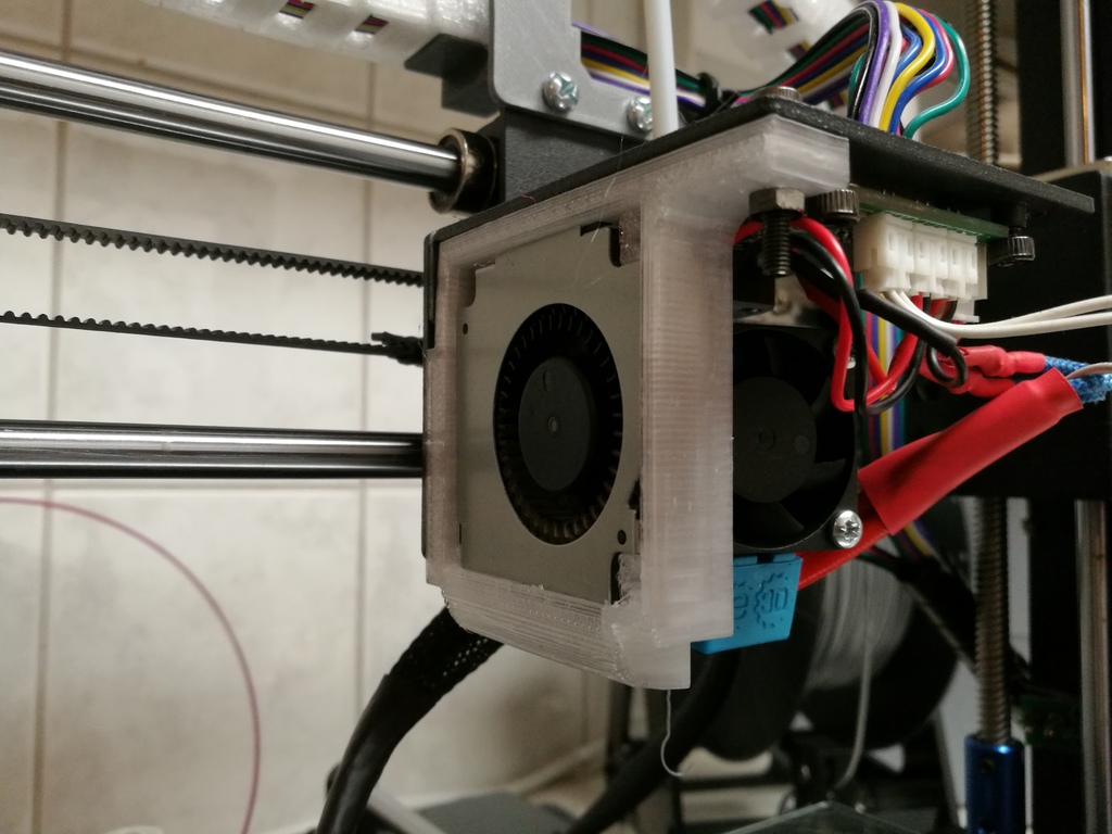 Anycubic i3 Mega Hotend left cover and part fan for E3Dv6