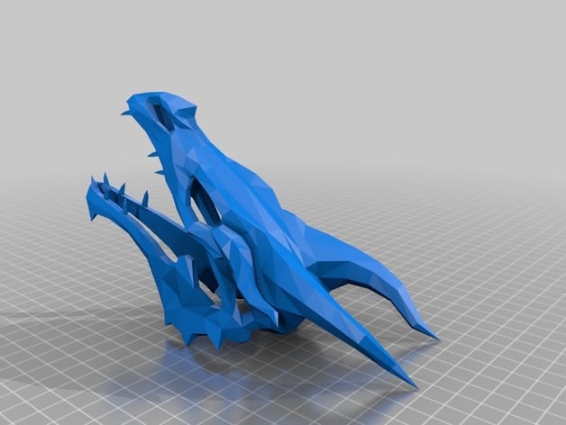 Photo of Dragon skull from Skyrim 3D Model
