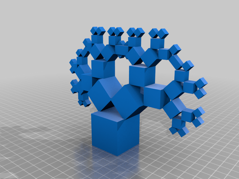 Pythagoras Tree (1:1:Sqrt2)