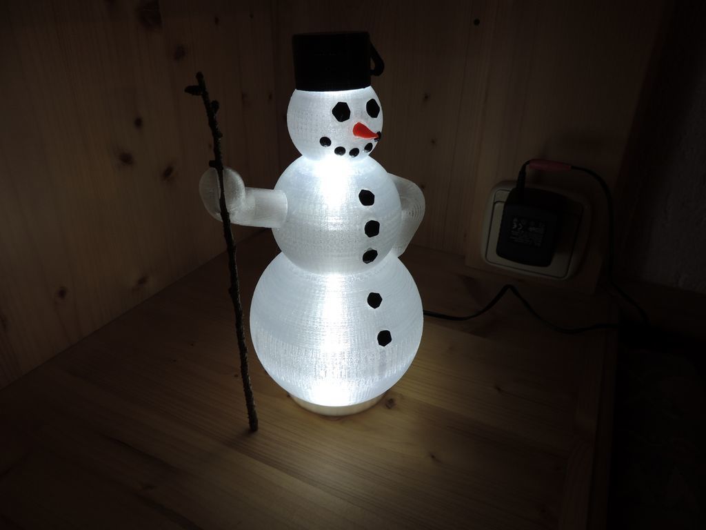 glowing snowman
