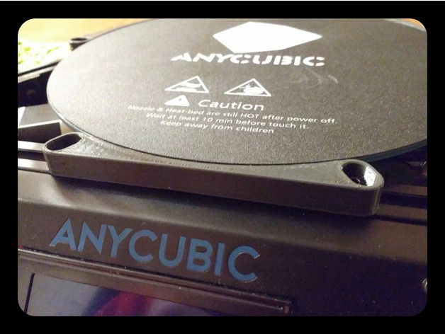 Anycubic Kossel Plus Heated Bed Clips