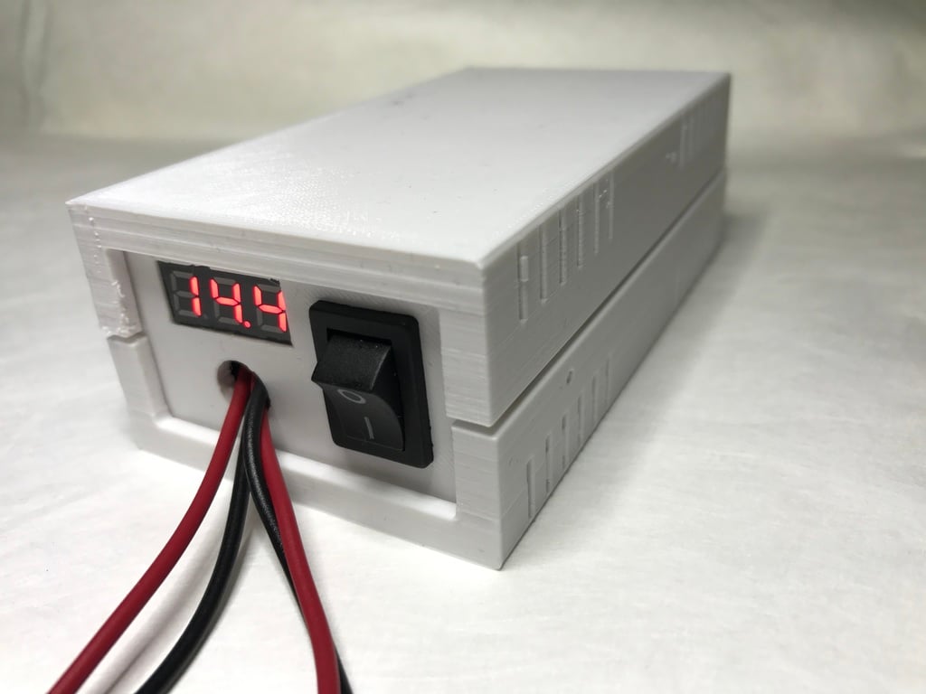 Enclosure for 1.25-35V / 0.3-10A adjustable step-down buck converter / power supply / solar charger