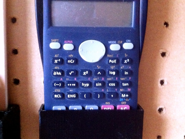 Casio fx-82MS calculator pegboard holder