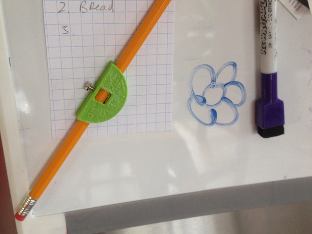Magnet holder for a pencil