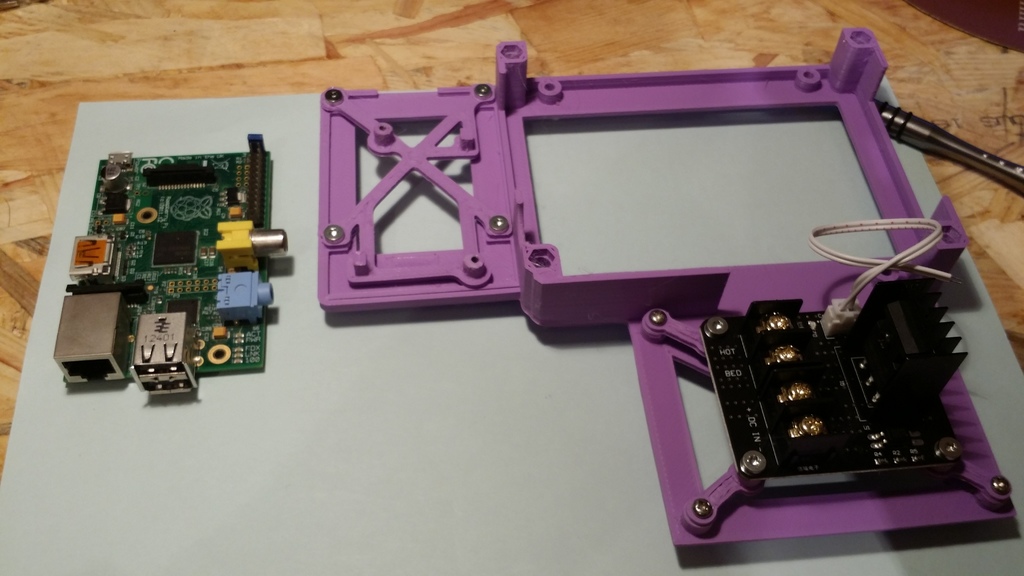 Anet A8 Mainboard Mosfet and Raspberry Pi 2 adapter.