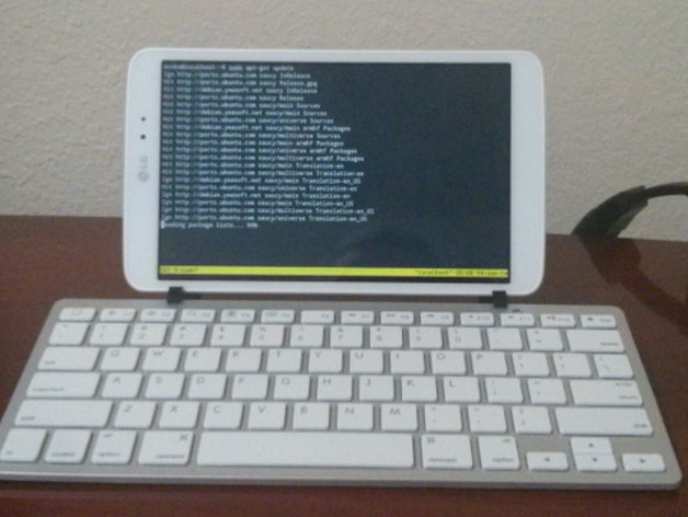 Clip-on Tablet Stand for a Bluetooth Keyboard