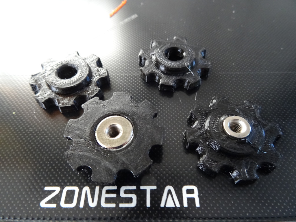 BIG Hot bed Screw for Z10M2 Zonestar 3D printer, molettes de réglage agrandies