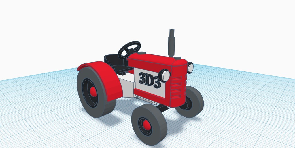Remake of Tractor design found in tinkercad