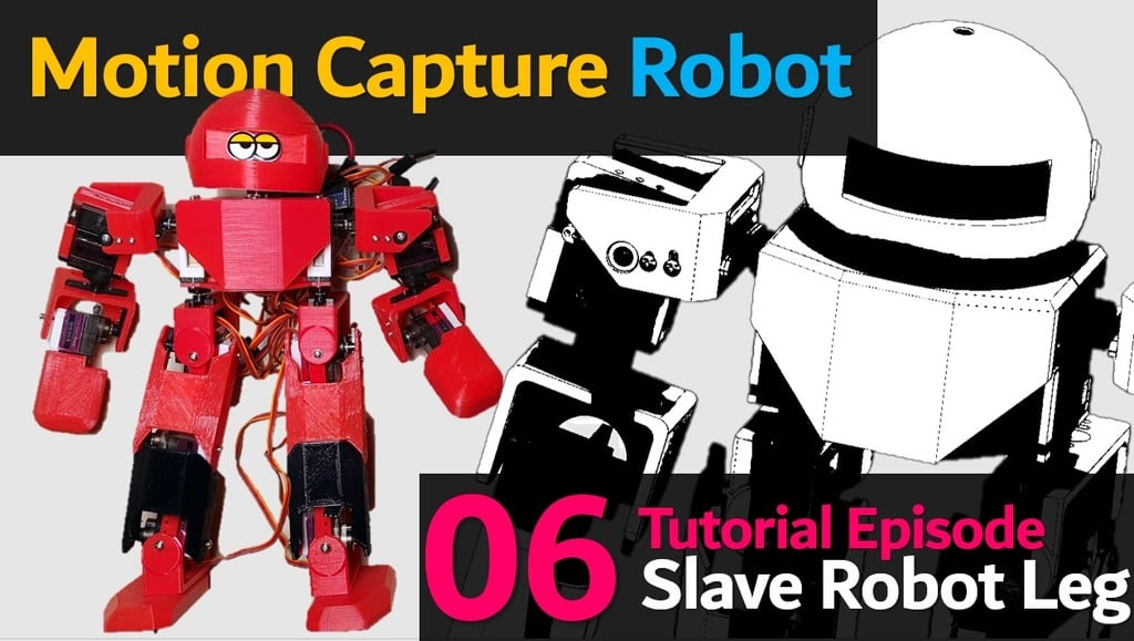 Humanoid Robot Choom EP06 (Leg parts) (Arduino Based : Slave)