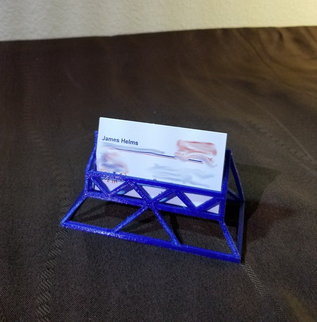 Triangulated Business Card Holder / Stand