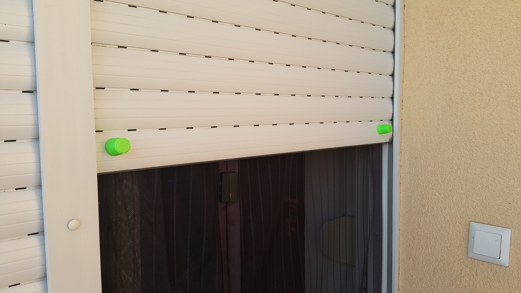 Window rolling shutter shades stopper