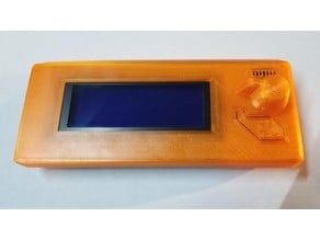 Prusa/RepRapDiscount LCD 2004 Smart Display Controller Housing and Button