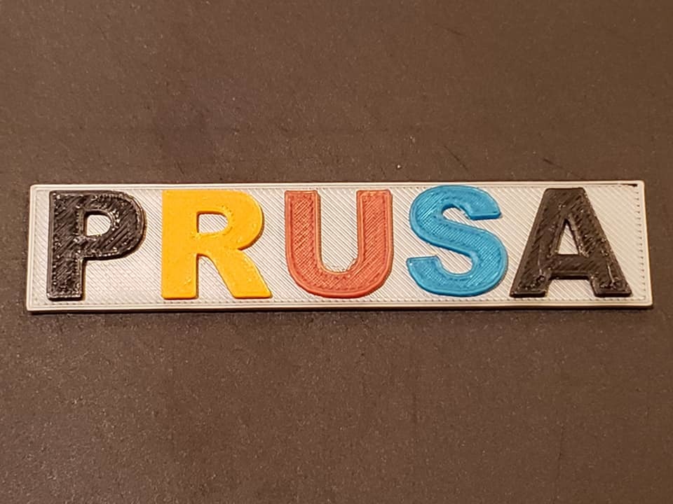 PRUSA i3 Mk3s MMU2 1st print test