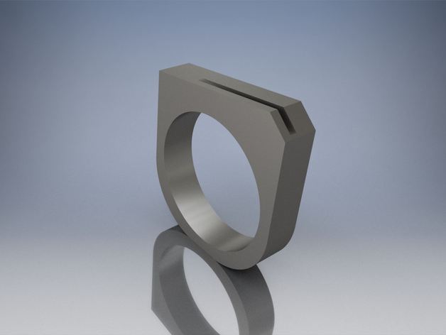 Angled Geometric Ring